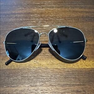 Prada SPR 66X Aviator Sunglasses Black & Gold